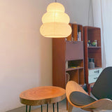 Handcrafted Japanese Style Rice Paper 24N Pendant Light White Washi Paper Ceiling Lamp