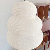 Handcrafted Japanese Style Rice Paper 24N Pendant Light White Washi Paper Ceiling Lamp