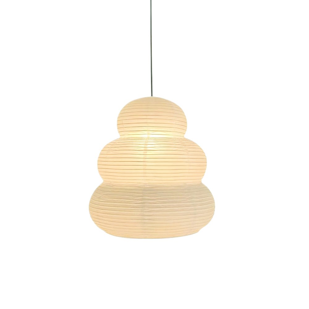 Handcrafted Japanese Style Rice Paper 24N Pendant Light White Washi Paper Ceiling Lamp
