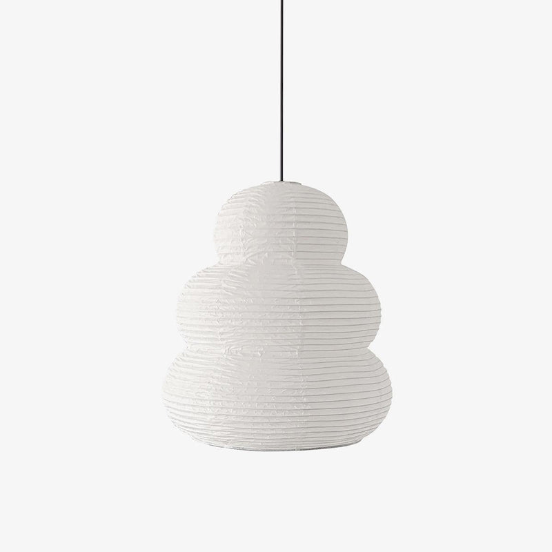 Handcrafted Japanese Style Rice Paper 24N Pendant Light White Washi Paper Ceiling Lamp