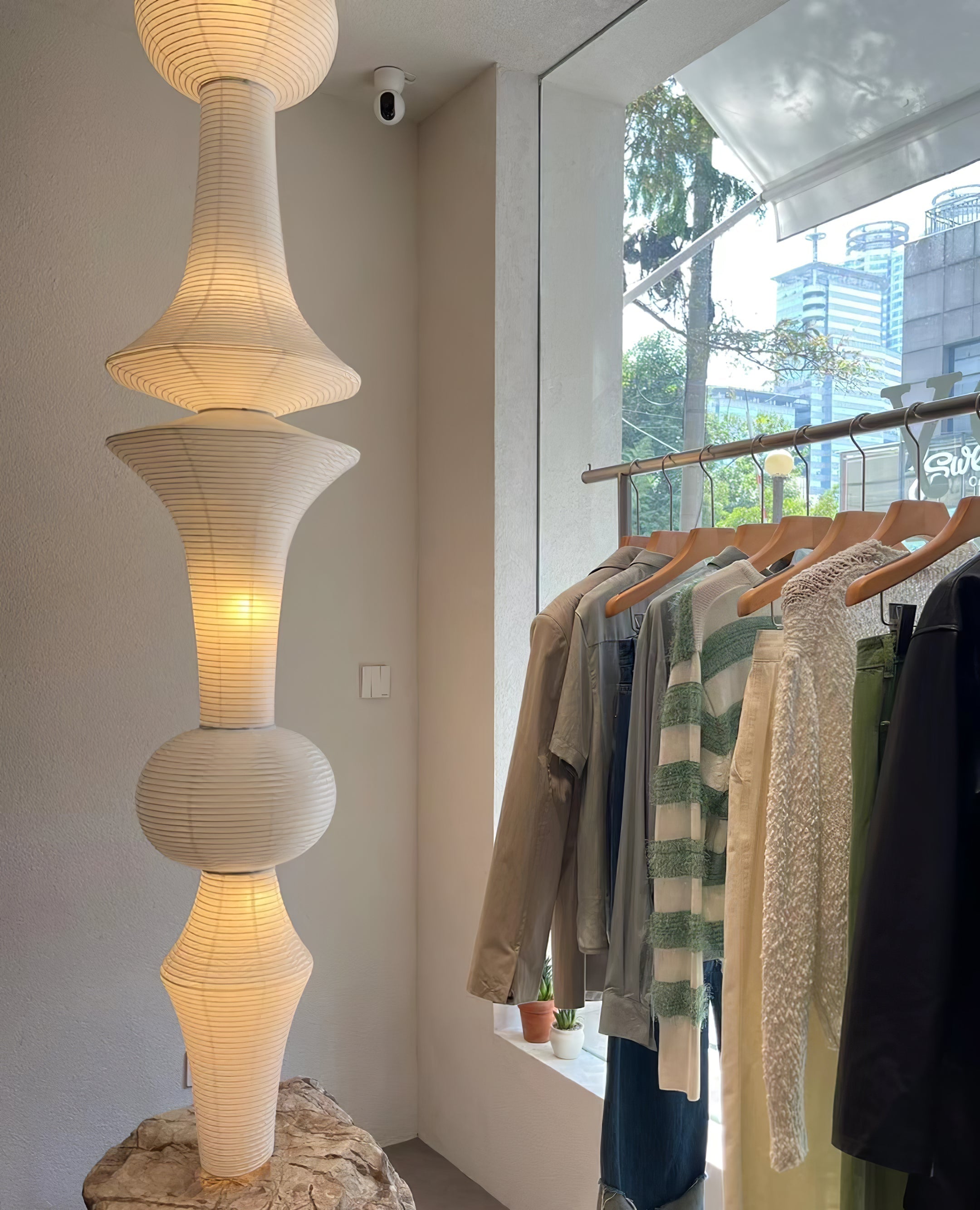 Handcrafted Japanese Washi Paper Pendant Light Mulberry Bark Ceiling Hanging Fixture