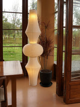 Handcrafted Japanese Washi Paper Pendant Light Mulberry Bark Ceiling Hanging Fixture