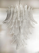 handcrafted-murano-glass-felci-chandelier-with-transparent-petals-for-luxury-living-room