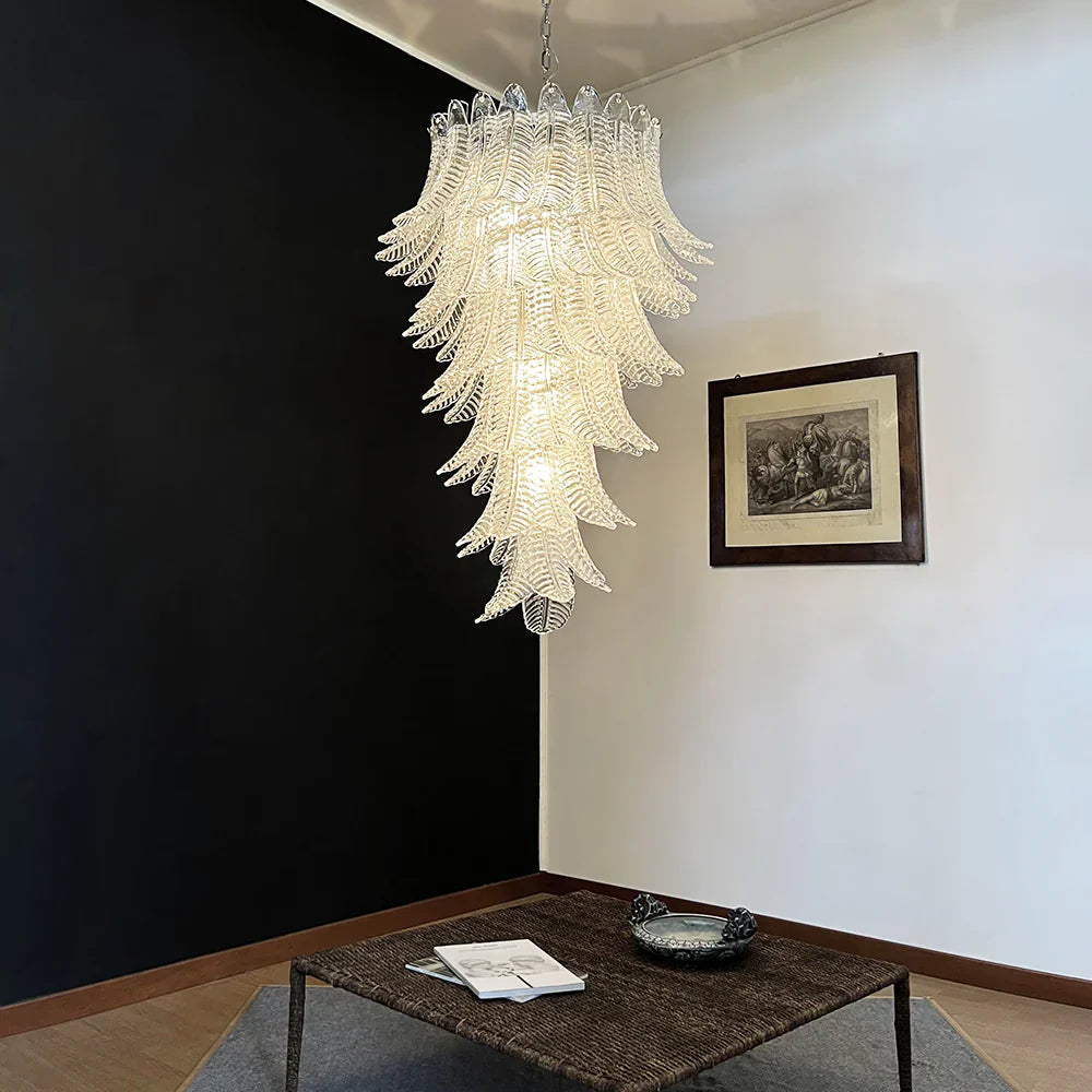 handcrafted-murano-glass-spiral-chandelier-transparent-luxury-pendant-light-for-foyer-and-living-room
