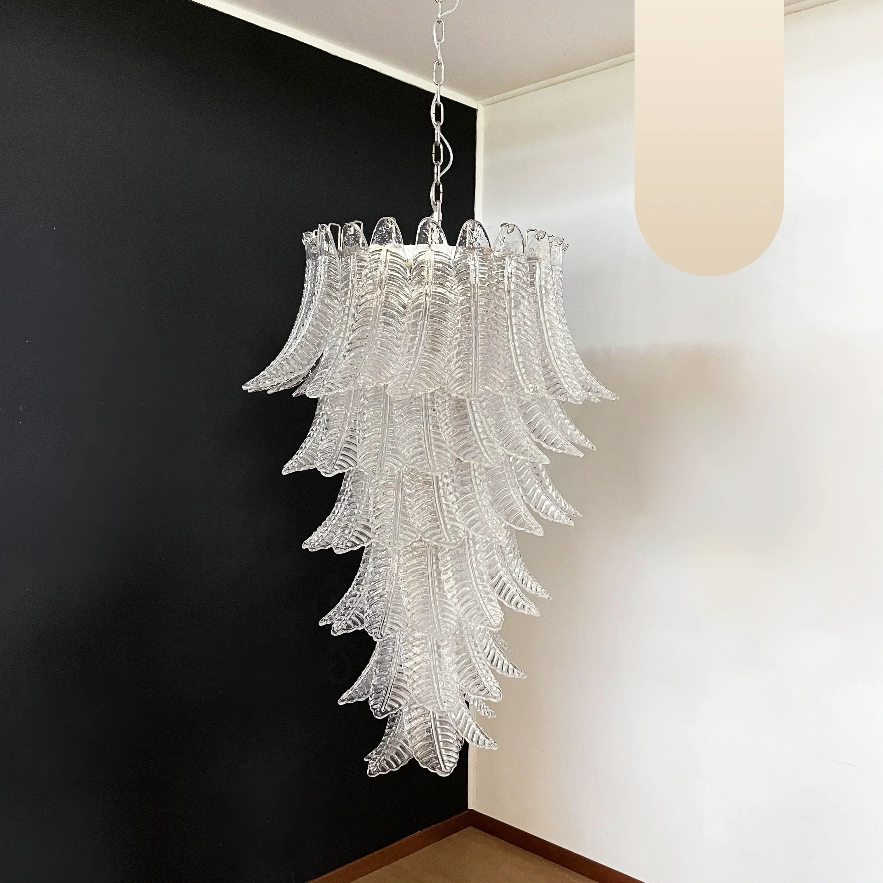 handcrafted-murano-glass-spiral-chandelier-transparent-luxury-pendant-light-for-foyer-and-living-room
