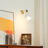 Handcrafted Petite Magari Wall Sconce Lighting with Beveled Edge Metal Shade