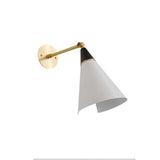 Handcrafted Petite Magari Wall Sconce Lighting with Beveled Edge Metal Shade