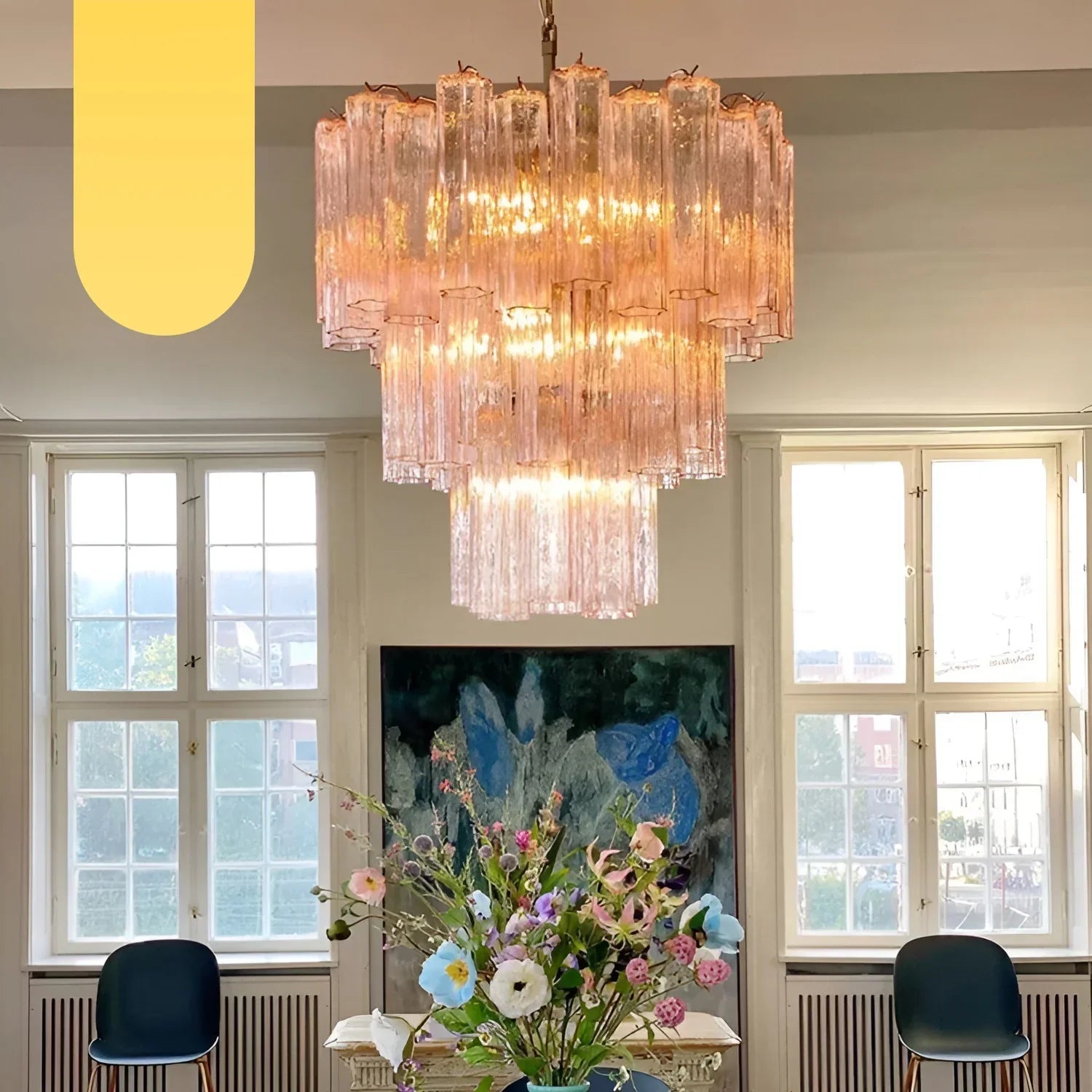handcrafted-pink-murano-glass-tube-chandelier-for-modern-luxury-interior-lighting