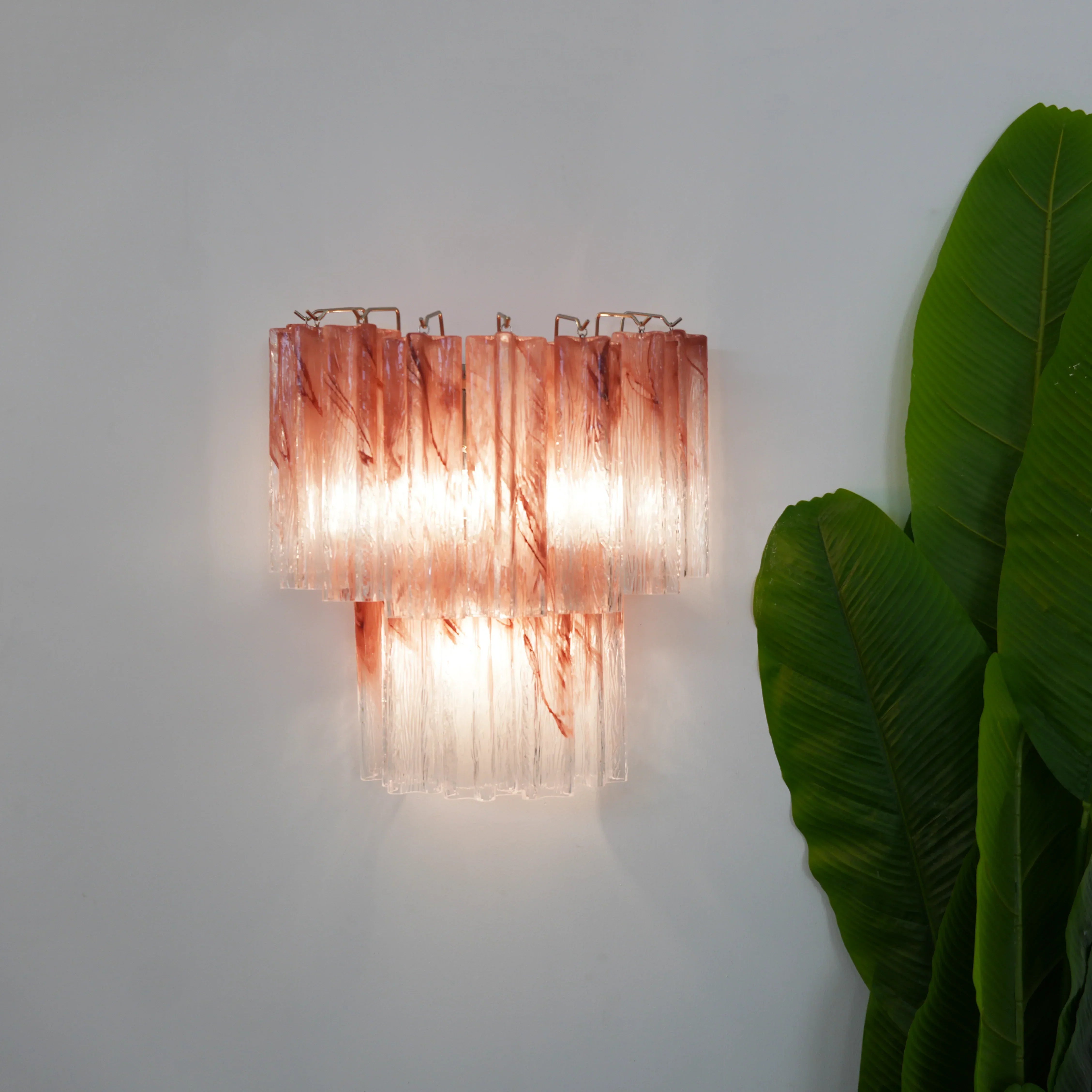 handcrafted-pink-murano-glass-tube-wall-sconces-modern-living-room-vanity-lighting-set-of-2