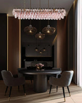 handcrafted-pink-murano-poliedri-glass-linear-chandelier-modern-dining-light