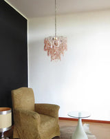 handcrafted-pink-murano-style-glass-chandelier-elegant-mid-century-modern-pendant-light