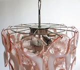 handcrafted-pink-murano-style-glass-chandelier-elegant-mid-century-modern-pendant-light