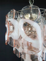 handcrafted-pink-murano-style-glass-chandelier-elegant-mid-century-modern-pendant-light