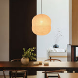 Handcrafted Washi Paper Mini Pendant Light Rice Paper Hanging Ceiling Lamp for Modern Homes
