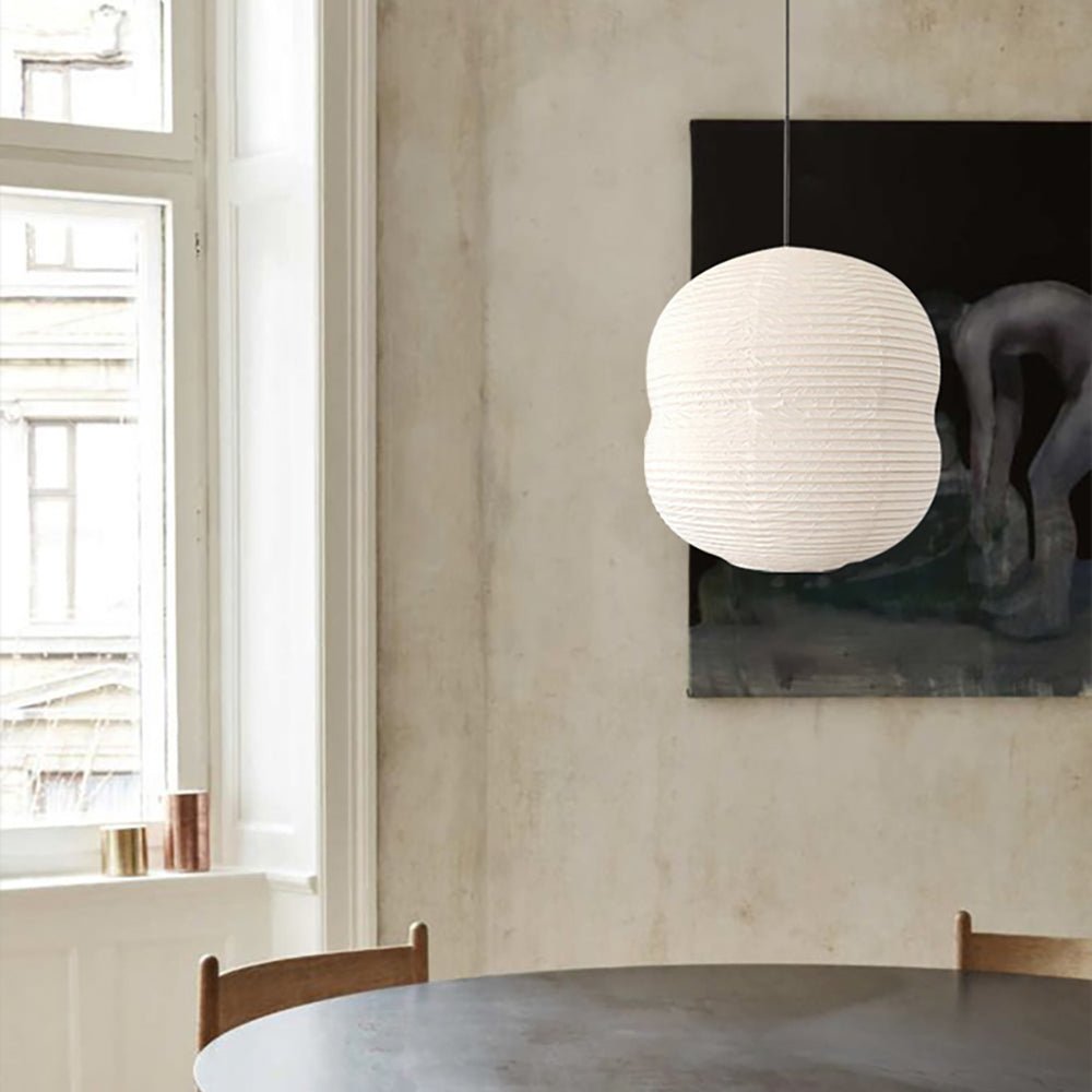 Handcrafted Washi Paper Mini Pendant Light Rice Paper Hanging Ceiling Lamp for Modern Homes
