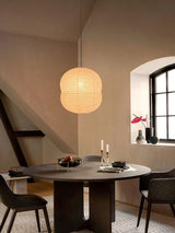 Handcrafted Washi Paper Mini Pendant Light Rice Paper Hanging Ceiling Lamp for Modern Homes