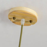 Handcrafted Woven Bamboo Dome Pendant Light Burlywood Hanging Ceiling Fixture