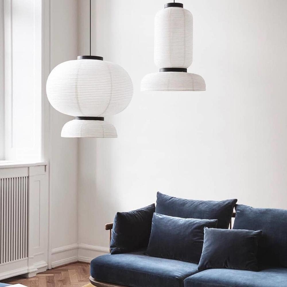 Handmade Rice Paper Lantern Pendant Light Contemporary Japanese Style Hanging Lamp