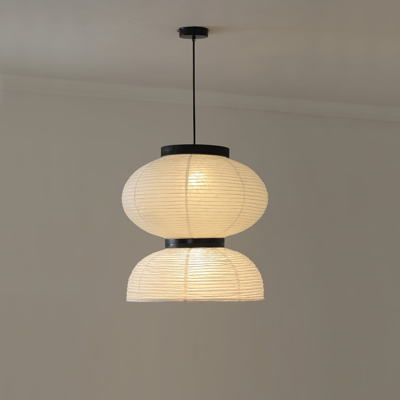 Handmade Rice Paper Lantern Pendant Light Contemporary Japanese Style Hanging Lamp