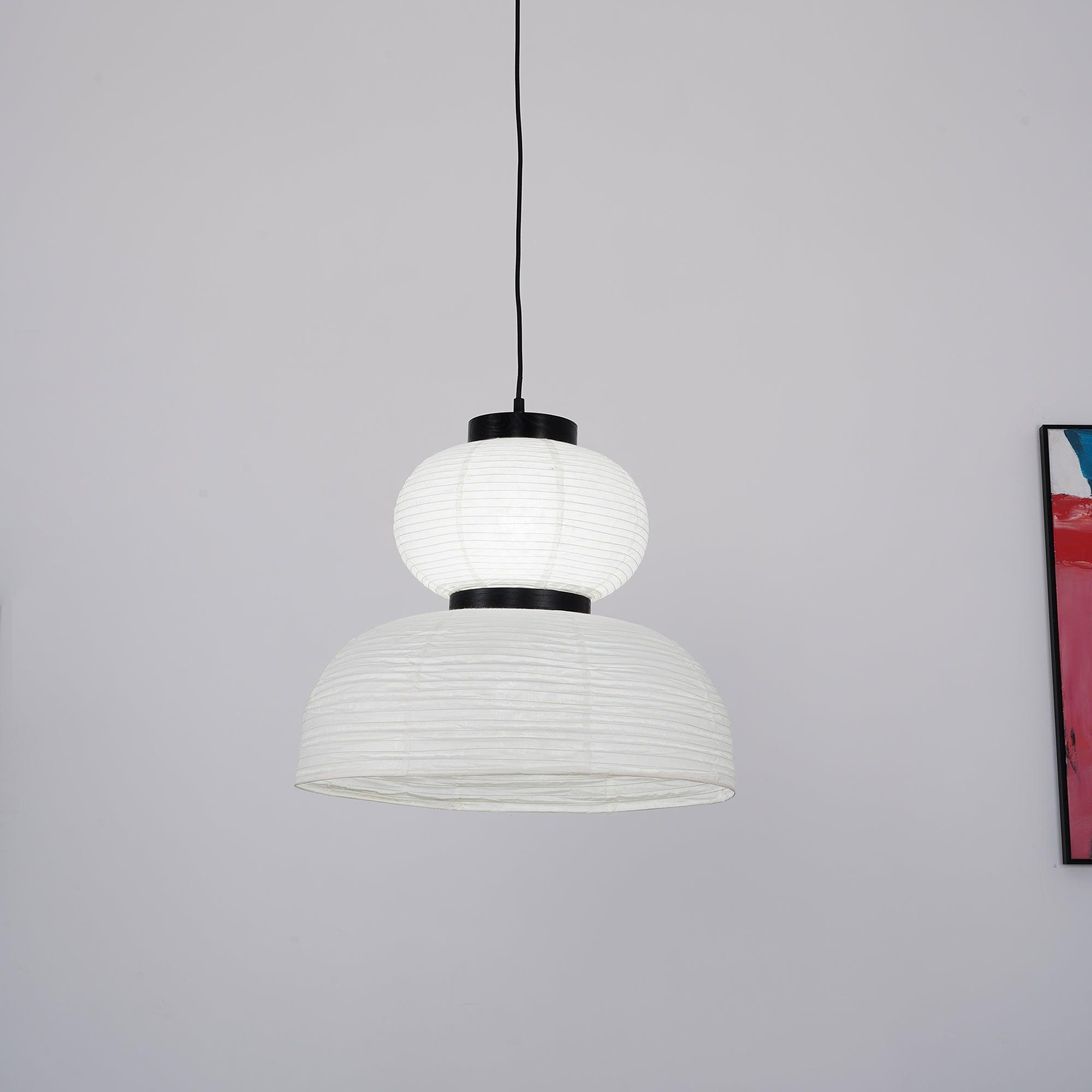 Handmade Rice Paper Lantern Pendant Light Contemporary Japanese Style Hanging Lamp
