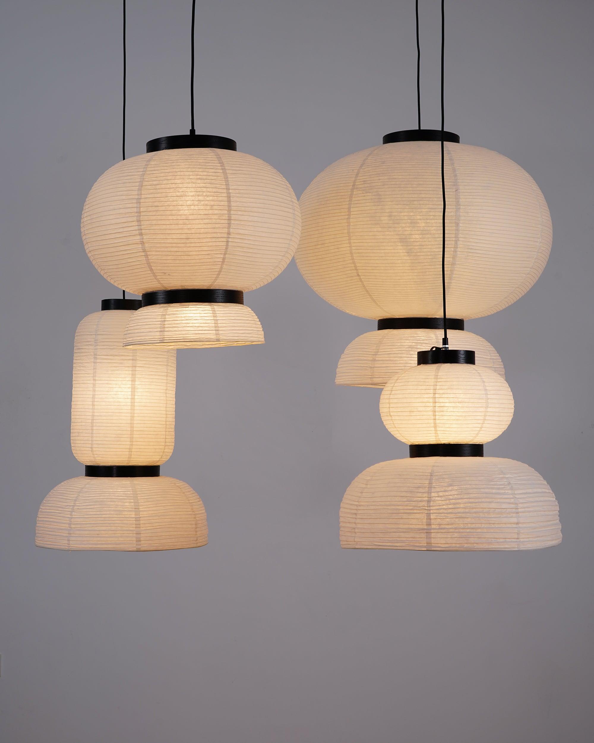 Handmade Rice Paper Lantern Pendant Light Contemporary Japanese Style Hanging Lamp