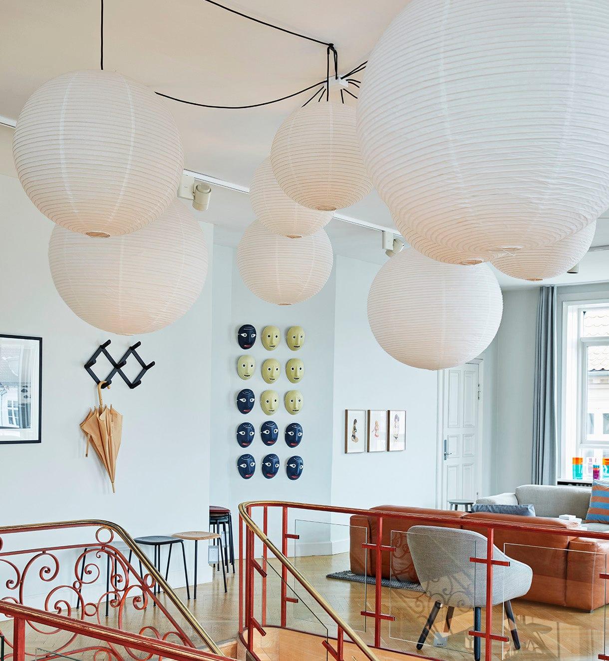 Handmade Washi Paper Pendant Light Japanese Style Mulberry Paper Hanging Lamp for Home Decor