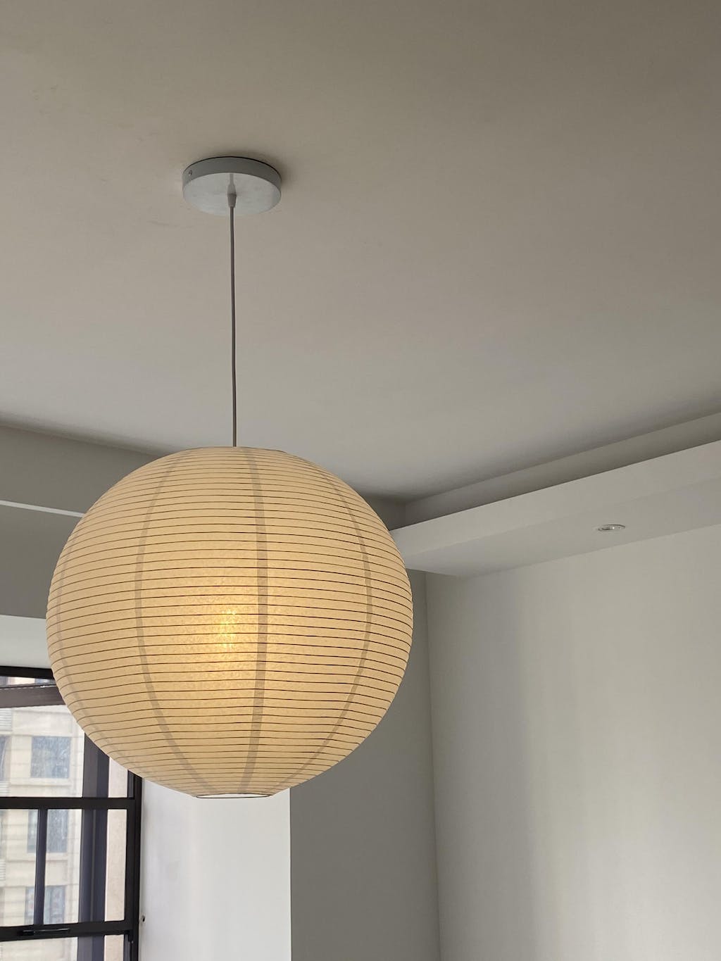 Handmade Washi Paper Pendant Light Japanese Style Mulberry Paper Hanging Lamp for Home Decor