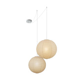 Handmade Washi Paper Pendant Light Japanese Style Mulberry Paper Hanging Lamp for Home Decor
