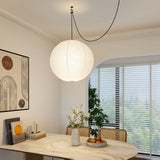 Handmade Washi Paper Pendant Light Japanese Style Mulberry Paper Hanging Lamp for Home Decor