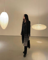 Handmade Washi Rice Paper Swag Light 15A Plug In Pendant for Minimalist Home Decor