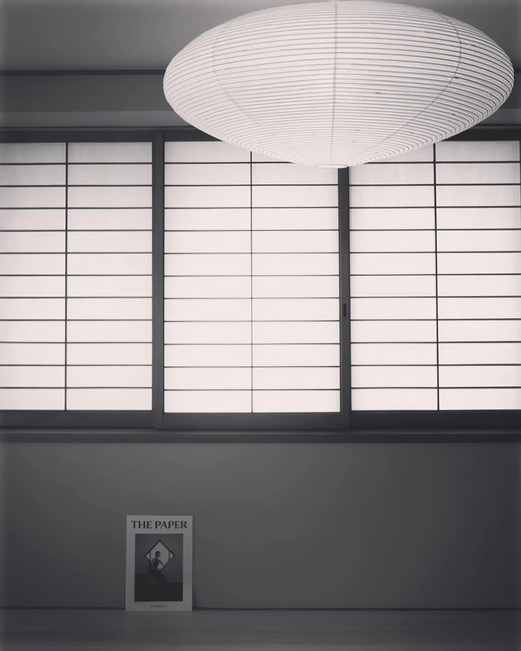 Handmade Washi Rice Paper Swag Light 15A Plug In Pendant for Minimalist Home Decor