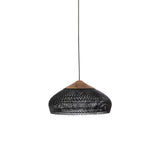 Handwoven Javanese Braided Rattan Pendant Light Coastal Style Wicker Hanging Lamp