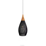 Handwoven Javanese Braided Rattan Pendant Light Coastal Style Wicker Hanging Lamp