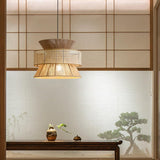 Handwoven Rattan and Bamboo Pendant Light for Coastal Bohemian Home Decor
