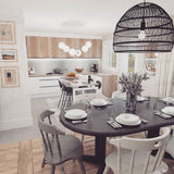 Handwoven Rattan Pendant Light Organic Wicker Hanging Lamp for Modern Living Spaces