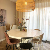 Handwoven Rattan Pendant Light Organic Wicker Hanging Lamp for Modern Living Spaces