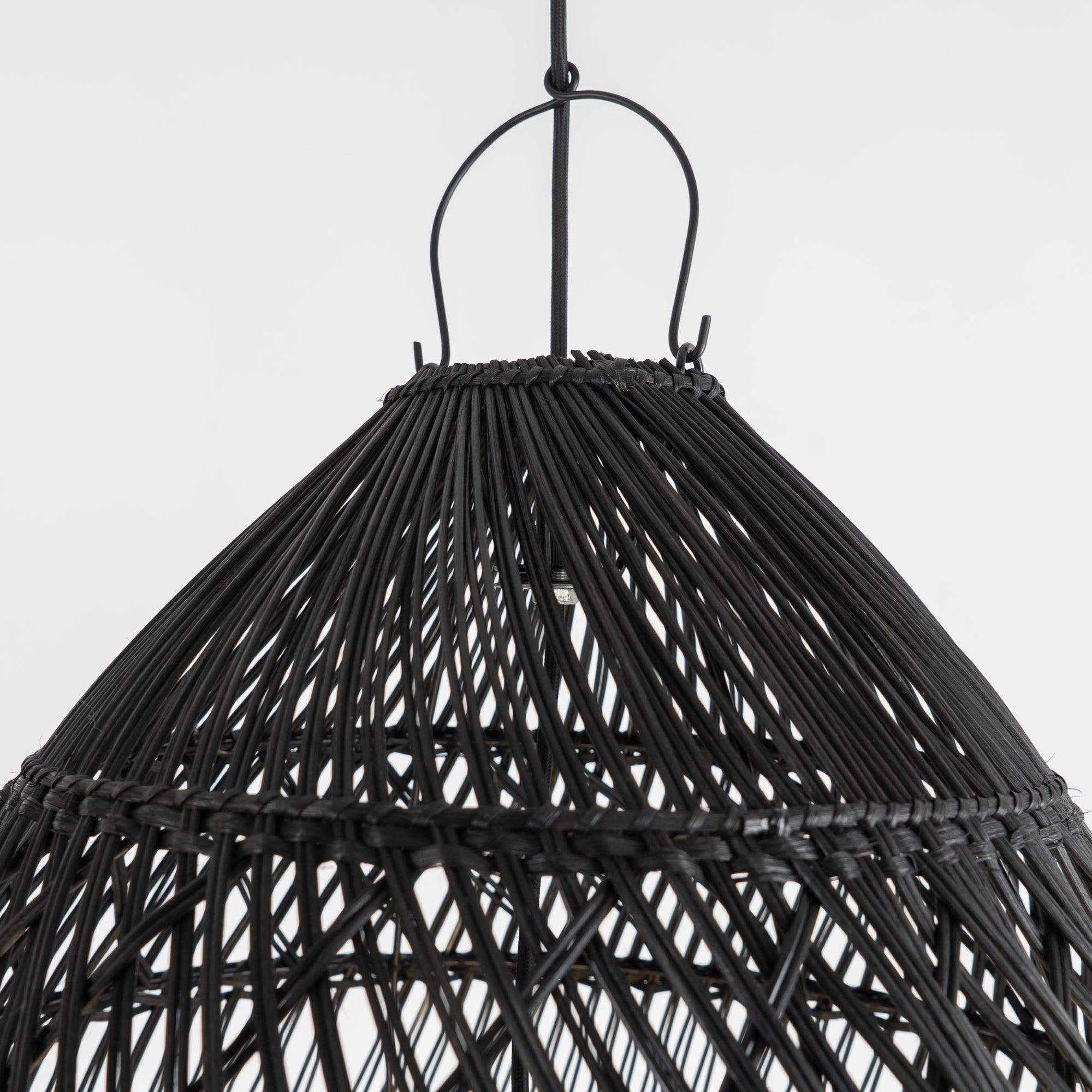 Handwoven Rattan Pendant Light Organic Wicker Hanging Lamp for Modern Living Spaces