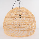Handwoven Rattan Pendant Light Organic Wicker Hanging Lamp for Modern Living Spaces
