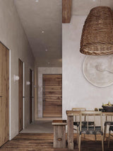 Handwoven Rattan Pendant Light Rustic Conical Wicker Hanging Lamp for Interior