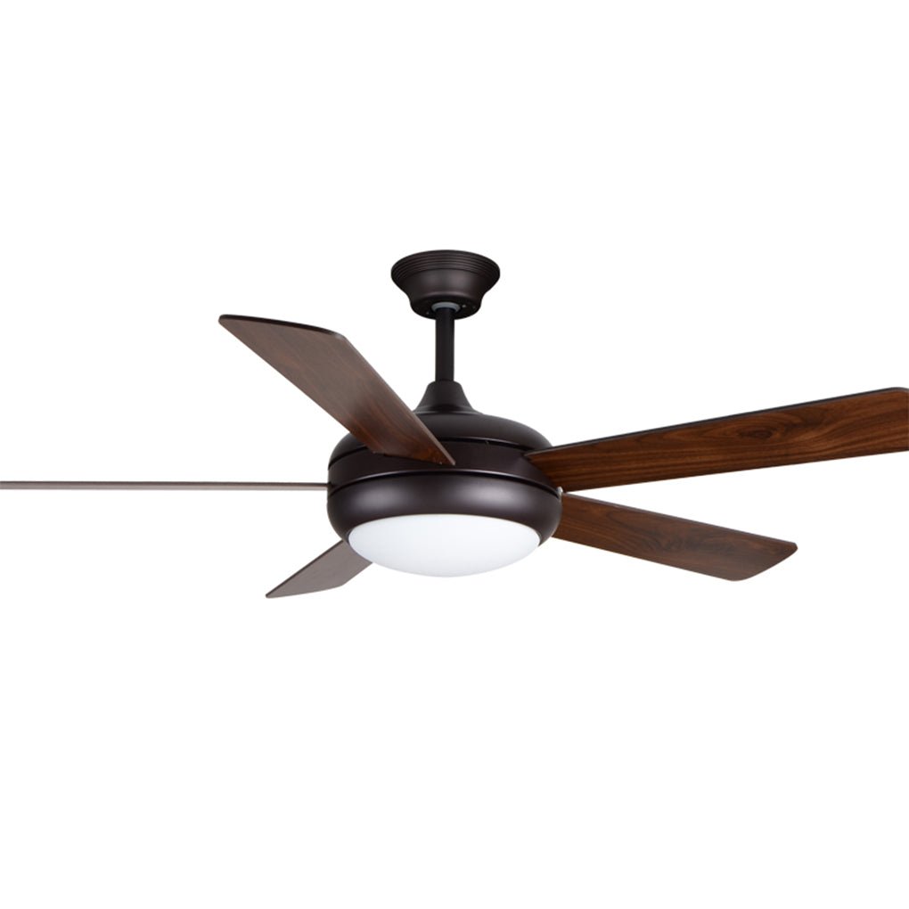 Vintage Wooden Ceiling Fan with Dimmable LED Lighting and Quiet 3 Speed Copper Motor