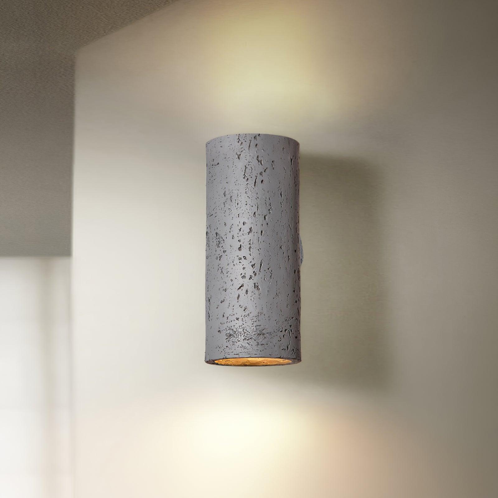Hans Modern Textured Composite Wall Sconce Pair for Bedroom and Vanity Indoor Lighting