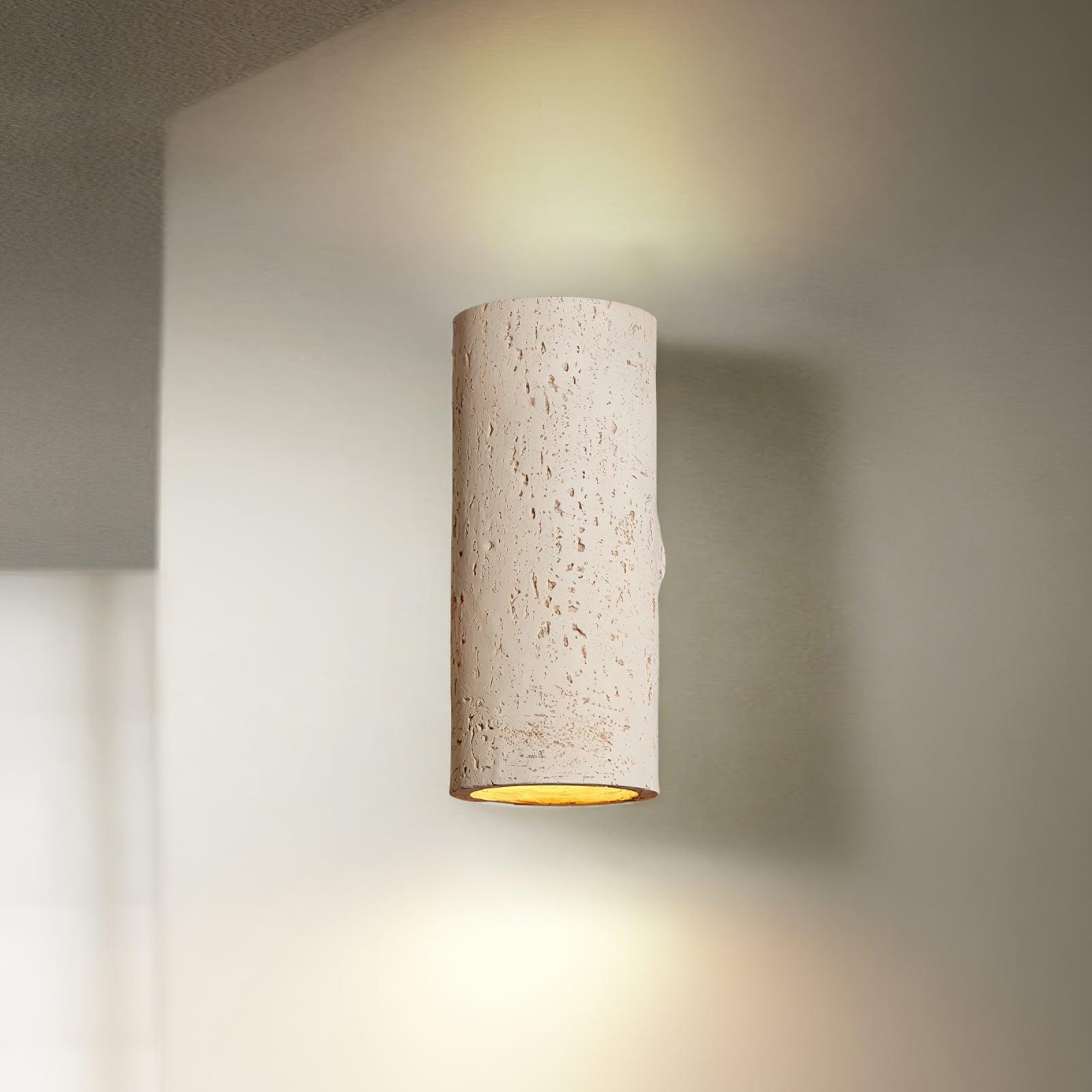 Hans Modern Textured Composite Wall Sconce Pair for Bedroom and Vanity Indoor Lighting