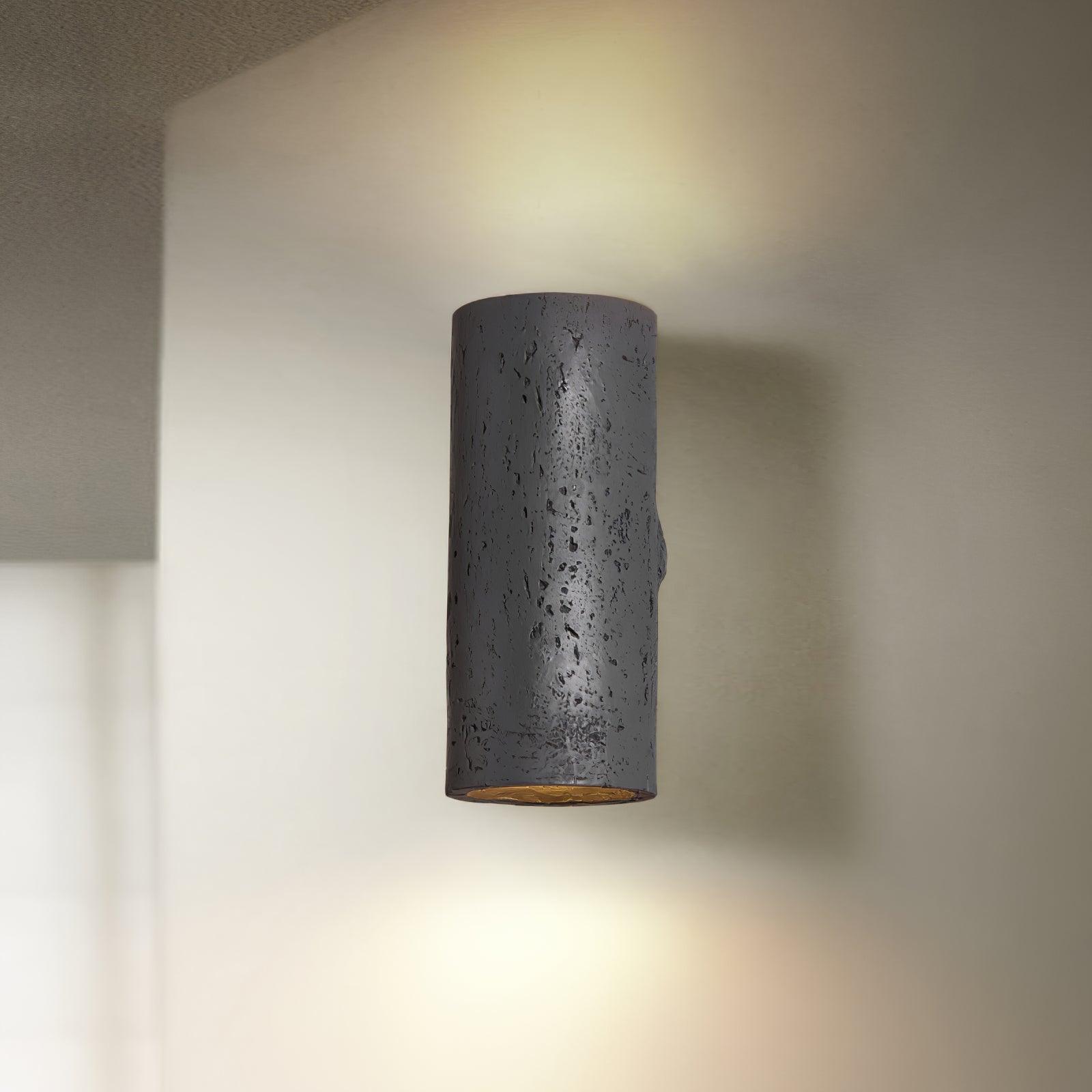 Hans Modern Textured Composite Wall Sconce Pair for Bedroom and Vanity Indoor Lighting