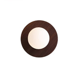 Harmonia Mid Century Modern Wood Wall Sconce with Frosted Glass Globe Shade