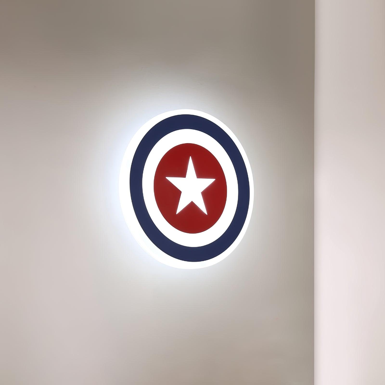 Heroic 3D Shield Wall Mounted LED Light for Children Nursery and Themed Rooms