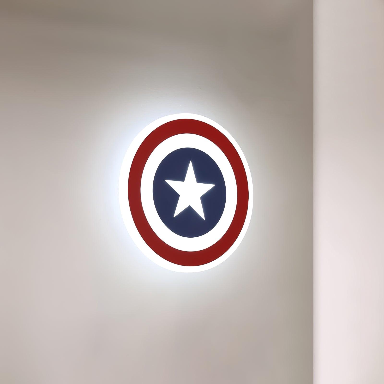 Heroic 3D Shield Wall Mounted LED Light for Children Nursery and Themed Rooms