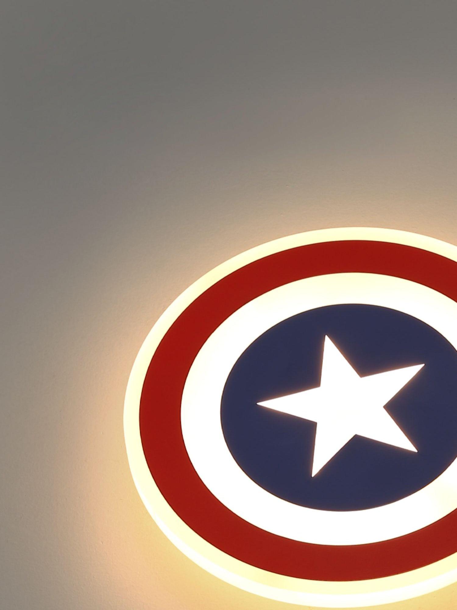 Heroic 3D Shield Wall Mounted LED Light for Children Nursery and Themed Rooms