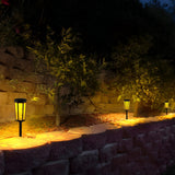 Hexagonal LED Solar Landscape Path Lights Waterproof RGB and Warm White Garden Lawn Lamp