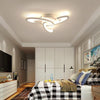Modern Geometric Acrylic LED Flush Mount Ceiling Lamp with Dimmable Multi Layer Design for Living Room