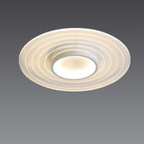 Modern Geometric Multiple Circles Dimmable LED Flush Mount Ceiling Light Fixture for Living Room